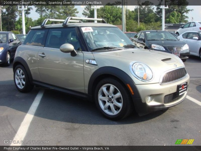 Sparkling Silver Metallic / Grey/Black 2008 Mini Cooper S Hardtop