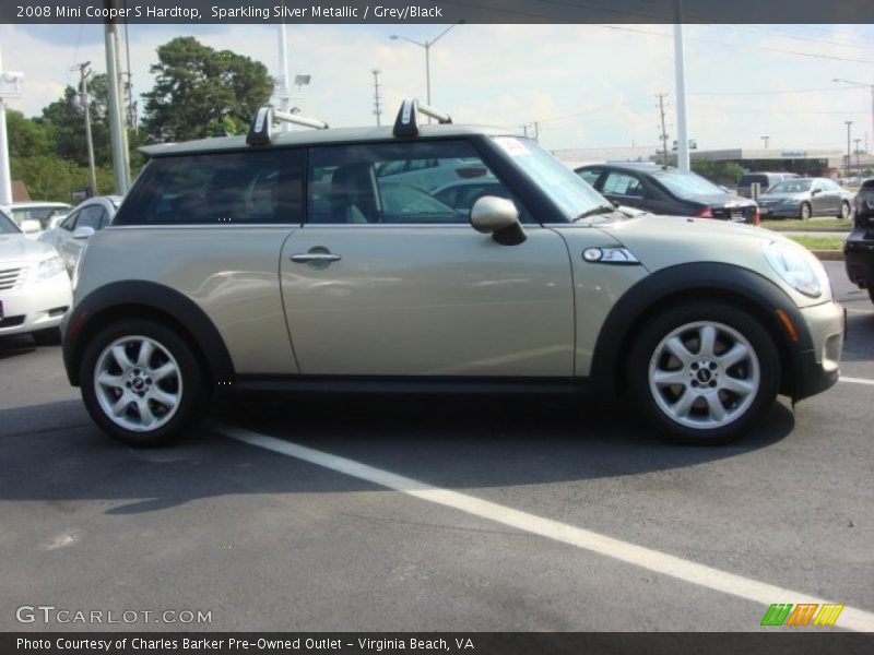 Sparkling Silver Metallic / Grey/Black 2008 Mini Cooper S Hardtop