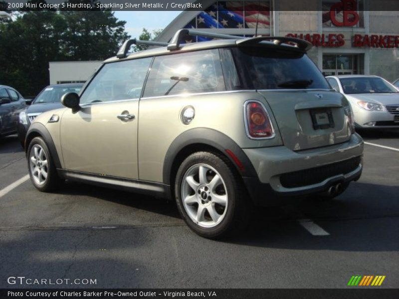 Sparkling Silver Metallic / Grey/Black 2008 Mini Cooper S Hardtop