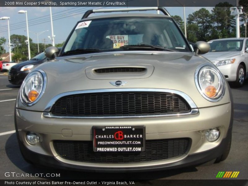 Sparkling Silver Metallic / Grey/Black 2008 Mini Cooper S Hardtop