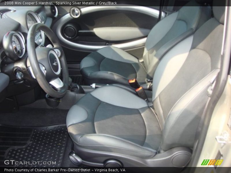 Sparkling Silver Metallic / Grey/Black 2008 Mini Cooper S Hardtop