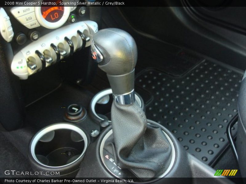 Sparkling Silver Metallic / Grey/Black 2008 Mini Cooper S Hardtop