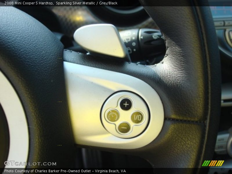 Sparkling Silver Metallic / Grey/Black 2008 Mini Cooper S Hardtop