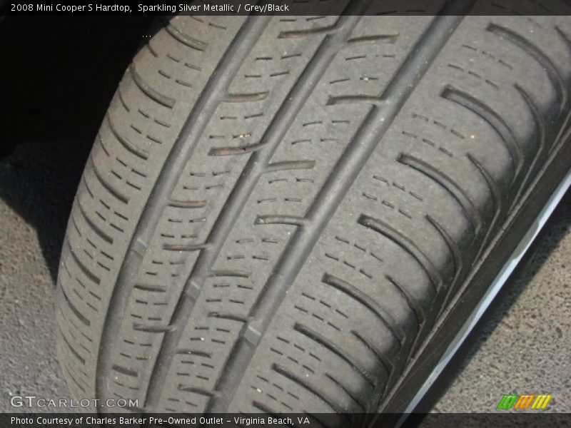 Sparkling Silver Metallic / Grey/Black 2008 Mini Cooper S Hardtop
