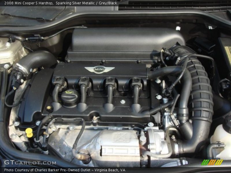 Sparkling Silver Metallic / Grey/Black 2008 Mini Cooper S Hardtop