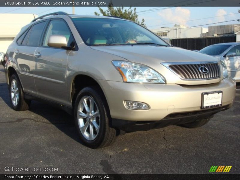 Golden Almond Metallic / Ivory 2008 Lexus RX 350 AWD