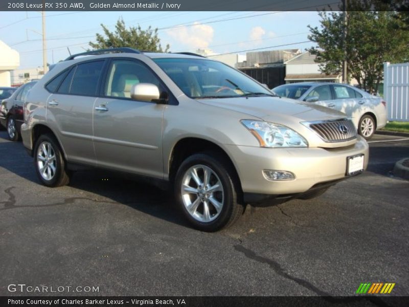 Golden Almond Metallic / Ivory 2008 Lexus RX 350 AWD