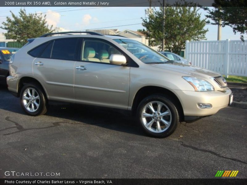Golden Almond Metallic / Ivory 2008 Lexus RX 350 AWD