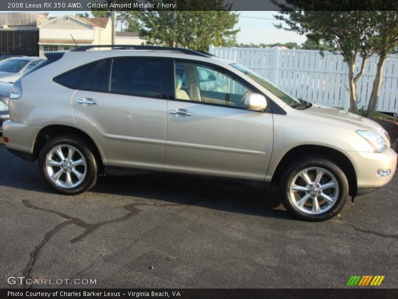 Golden Almond Metallic / Ivory 2008 Lexus RX 350 AWD