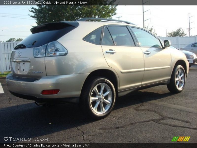 Golden Almond Metallic / Ivory 2008 Lexus RX 350 AWD