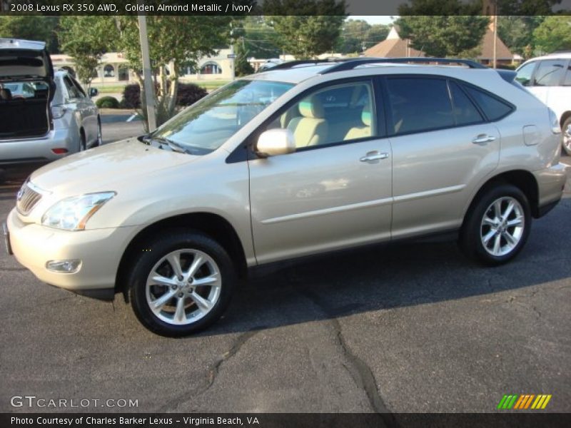 Golden Almond Metallic / Ivory 2008 Lexus RX 350 AWD