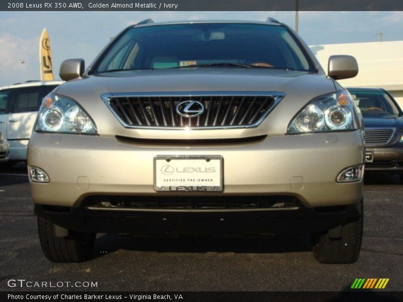 Golden Almond Metallic / Ivory 2008 Lexus RX 350 AWD