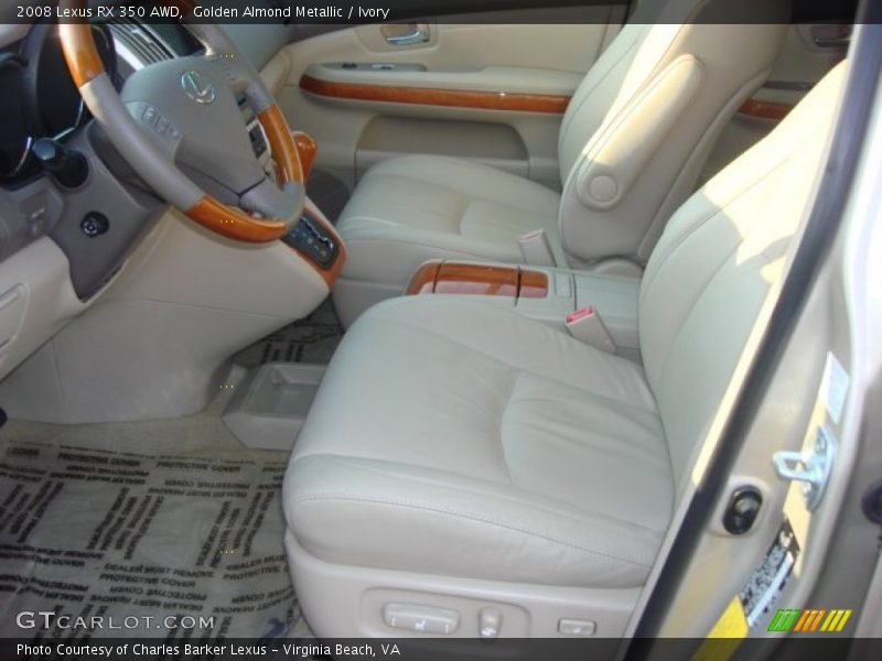 Golden Almond Metallic / Ivory 2008 Lexus RX 350 AWD