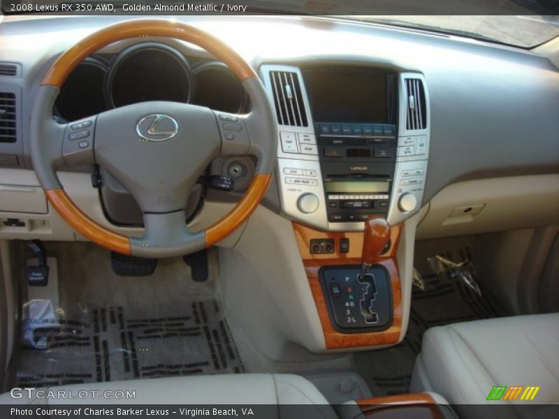 Golden Almond Metallic / Ivory 2008 Lexus RX 350 AWD
