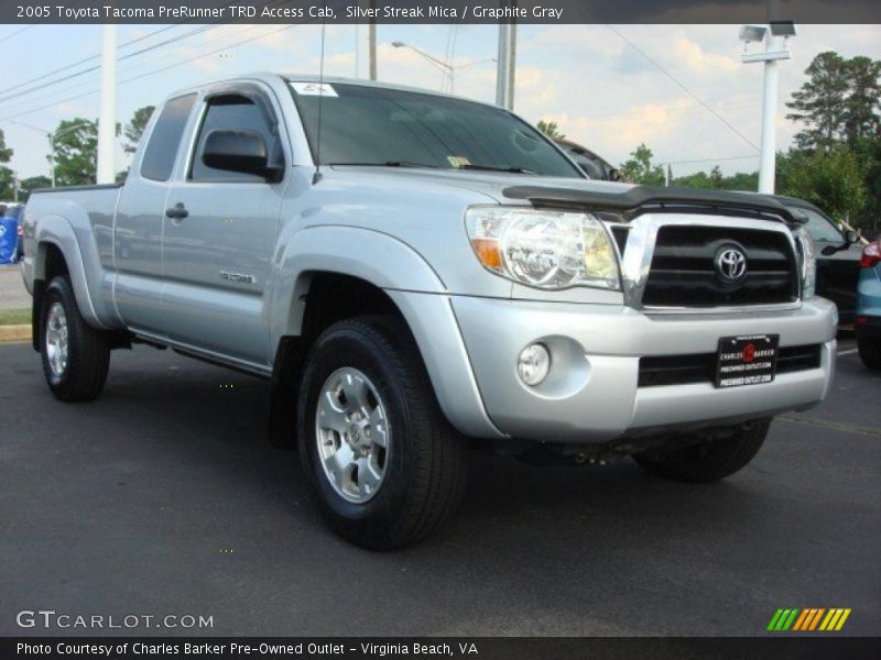 Silver Streak Mica / Graphite Gray 2005 Toyota Tacoma PreRunner TRD Access Cab