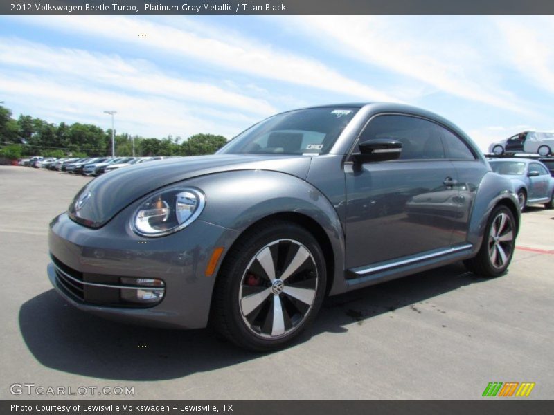 Platinum Gray Metallic / Titan Black 2012 Volkswagen Beetle Turbo
