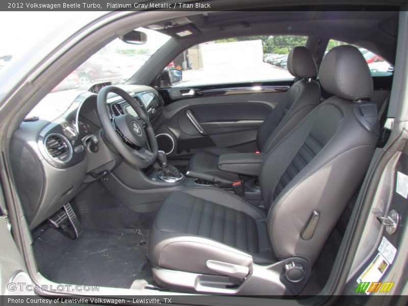 Platinum Gray Metallic / Titan Black 2012 Volkswagen Beetle Turbo