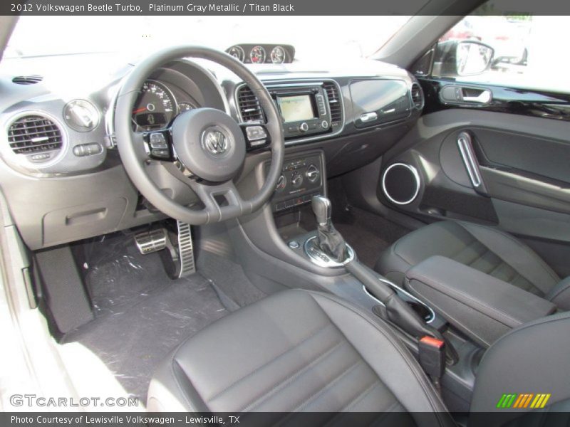 Platinum Gray Metallic / Titan Black 2012 Volkswagen Beetle Turbo