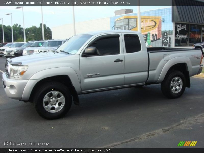 Silver Streak Mica / Graphite Gray 2005 Toyota Tacoma PreRunner TRD Access Cab