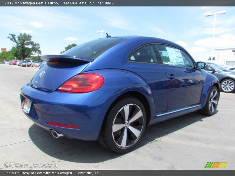 Reef Blue Metallic / Titan Black 2012 Volkswagen Beetle Turbo
