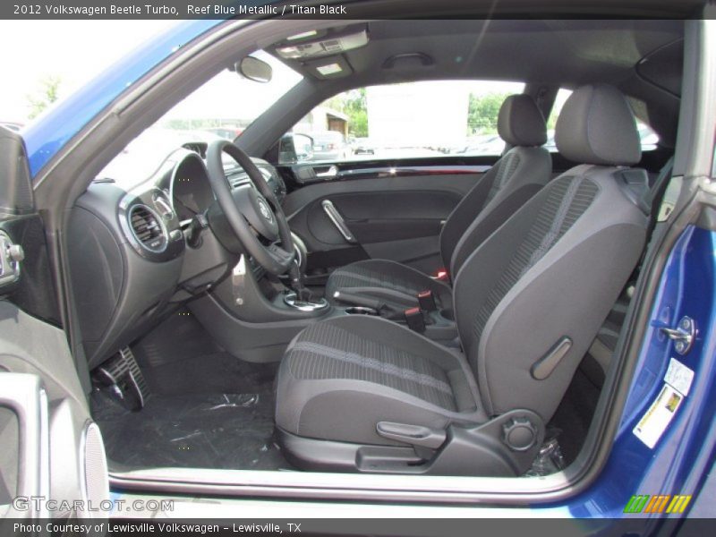 Reef Blue Metallic / Titan Black 2012 Volkswagen Beetle Turbo