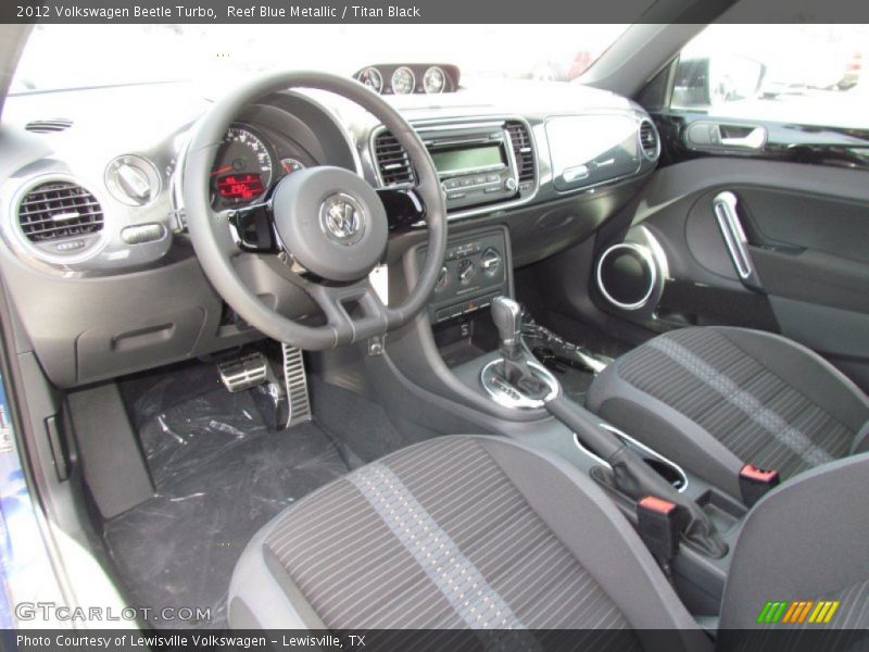 Reef Blue Metallic / Titan Black 2012 Volkswagen Beetle Turbo