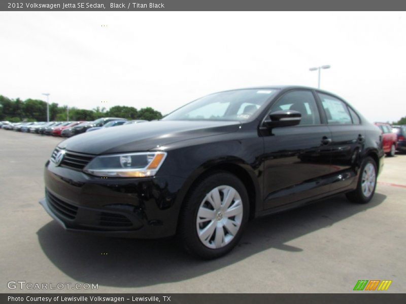 Black / Titan Black 2012 Volkswagen Jetta SE Sedan