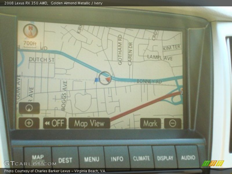Golden Almond Metallic / Ivory 2008 Lexus RX 350 AWD