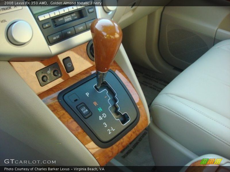 Golden Almond Metallic / Ivory 2008 Lexus RX 350 AWD