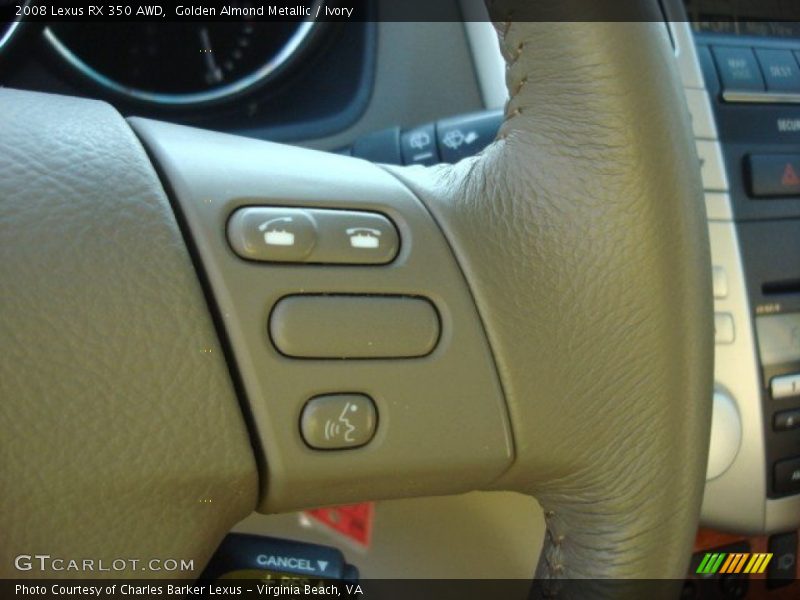 Golden Almond Metallic / Ivory 2008 Lexus RX 350 AWD