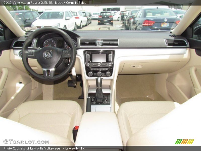 Black / Cornsilk Beige 2012 Volkswagen Passat 2.5L SE