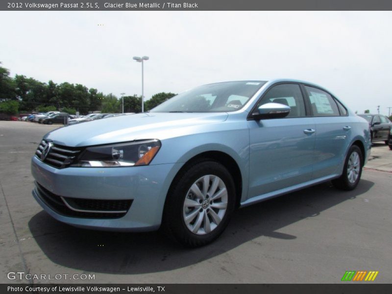 Glacier Blue Metallic / Titan Black 2012 Volkswagen Passat 2.5L S