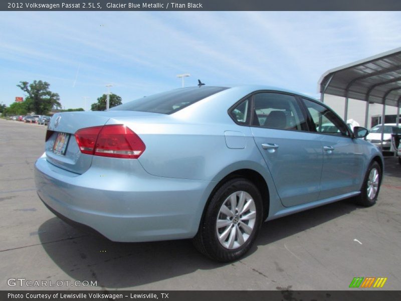 Glacier Blue Metallic / Titan Black 2012 Volkswagen Passat 2.5L S