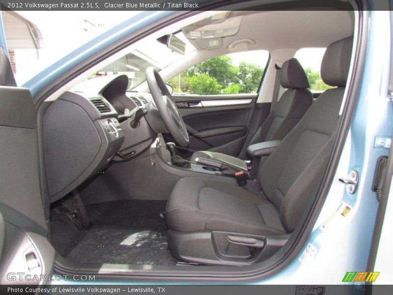 Glacier Blue Metallic / Titan Black 2012 Volkswagen Passat 2.5L S
