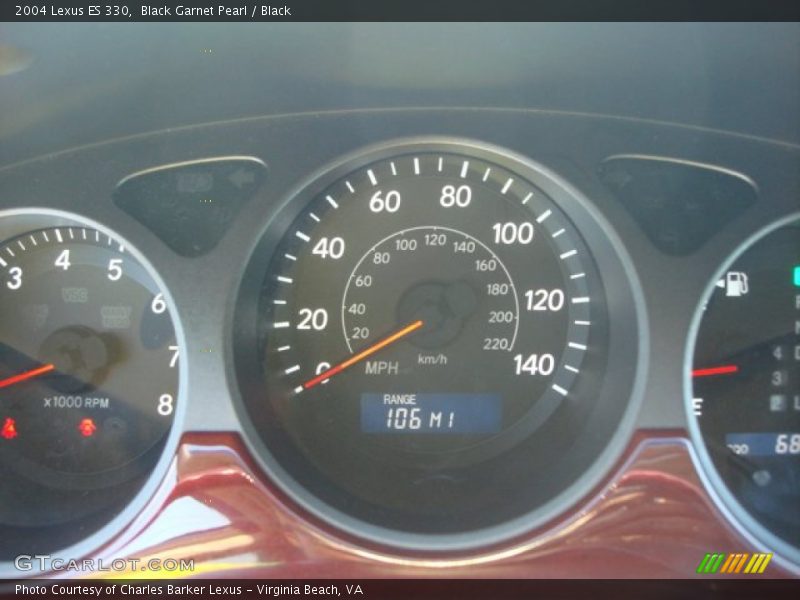 Black Garnet Pearl / Black 2004 Lexus ES 330