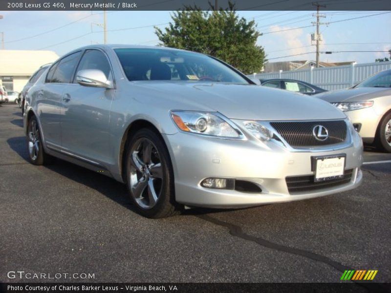 Mercury Metallic / Black 2008 Lexus GS 460
