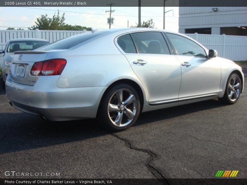 Mercury Metallic / Black 2008 Lexus GS 460