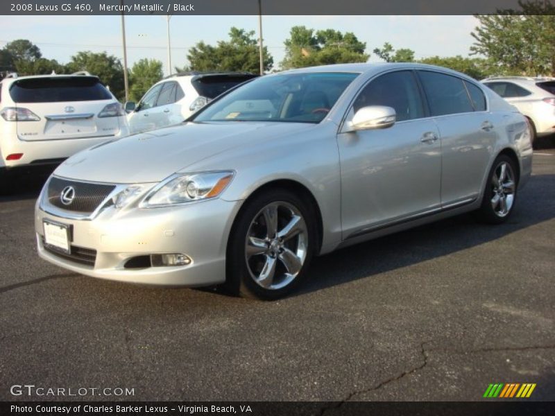 Mercury Metallic / Black 2008 Lexus GS 460