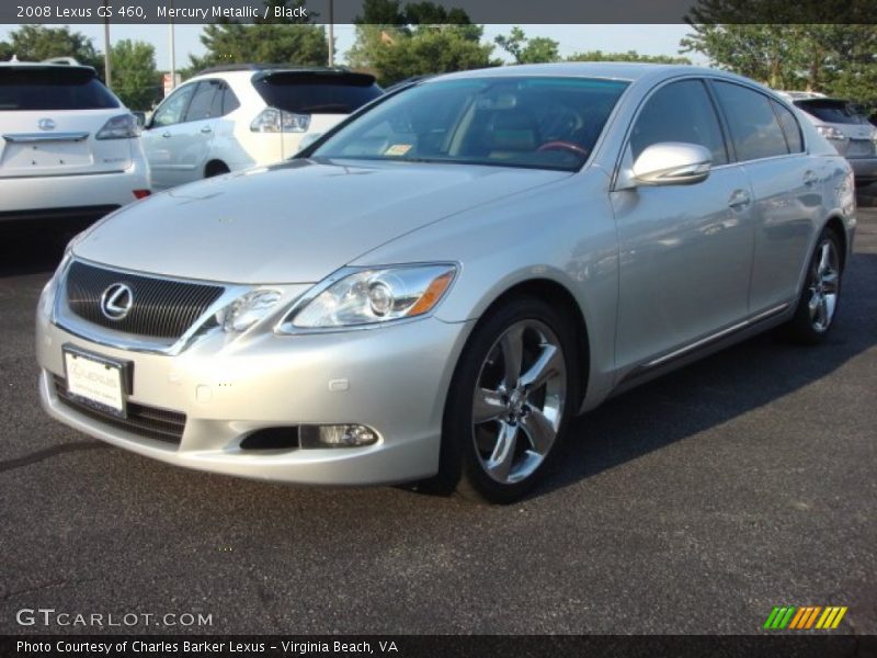 Mercury Metallic / Black 2008 Lexus GS 460