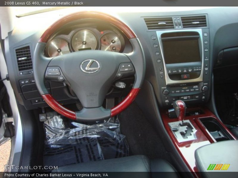 Mercury Metallic / Black 2008 Lexus GS 460