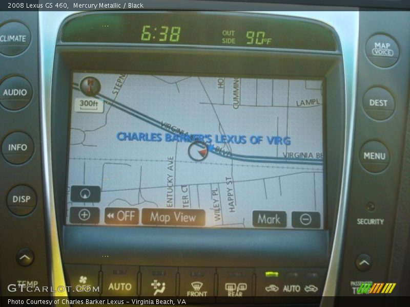 Mercury Metallic / Black 2008 Lexus GS 460