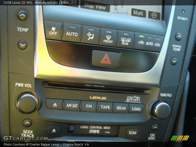 Mercury Metallic / Black 2008 Lexus GS 460