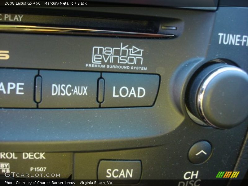 Mercury Metallic / Black 2008 Lexus GS 460