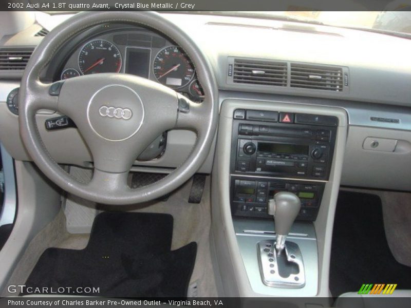 Crystal Blue Metallic / Grey 2002 Audi A4 1.8T quattro Avant
