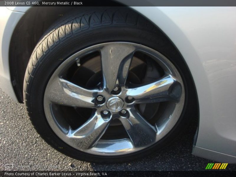 Mercury Metallic / Black 2008 Lexus GS 460