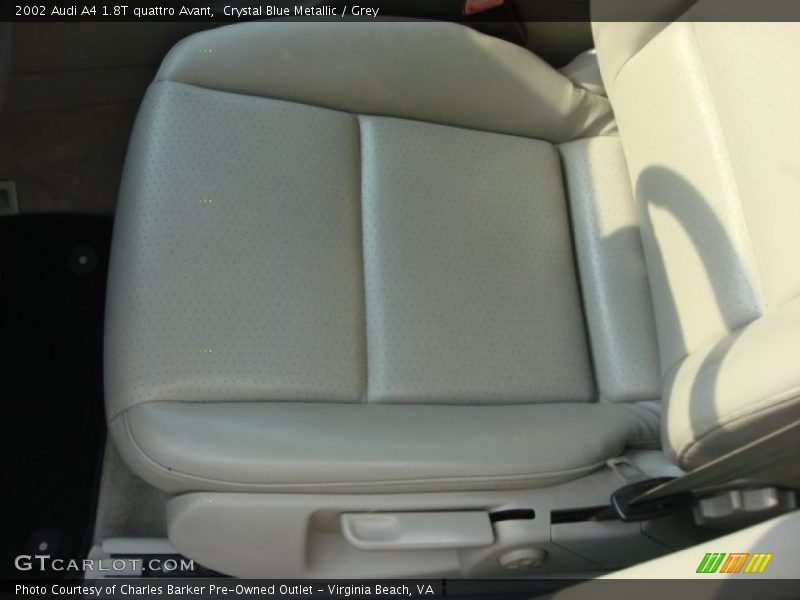 Crystal Blue Metallic / Grey 2002 Audi A4 1.8T quattro Avant