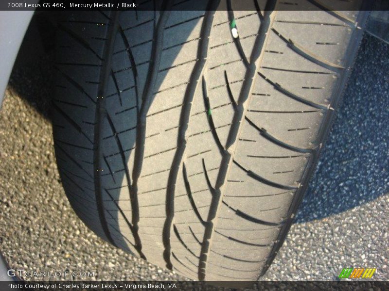 Mercury Metallic / Black 2008 Lexus GS 460
