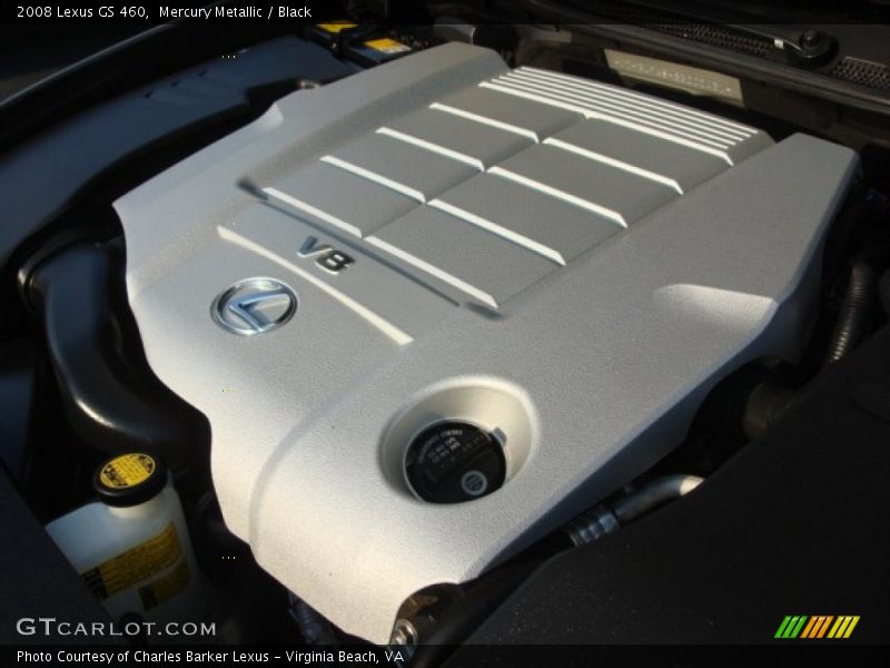 Mercury Metallic / Black 2008 Lexus GS 460