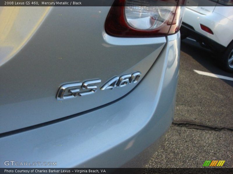 Mercury Metallic / Black 2008 Lexus GS 460