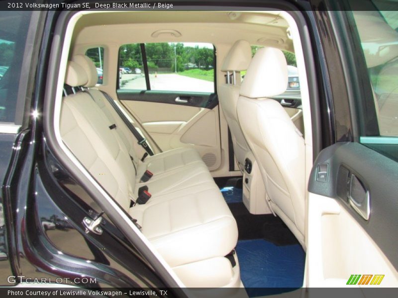 Deep Black Metallic / Beige 2012 Volkswagen Tiguan SE